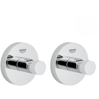 GROHE Juego De 2 Ganchos De Pared Con Fijaci&oacute;n Invisible (40364001) - Grohe