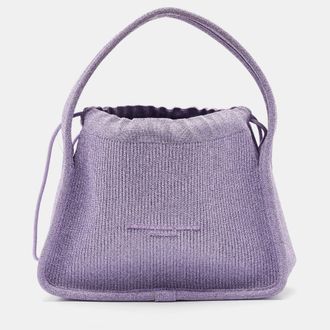 Alexander Wang Purple Ribbed Knit Fabric