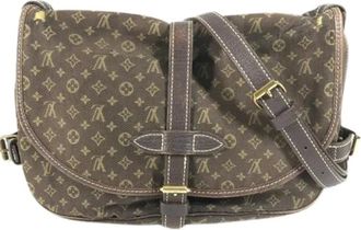 Louis Vuitton Pre-owned Cross Body Bags, female, Brown, Size: ONE SIZE Pre-owned Vintage Canvas Cross Body Bag