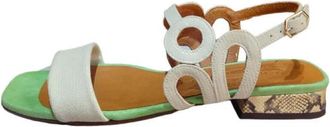 Chie Mihara Roze Tenko Platte Sandalen - Dames - Sandalen - Roze - 36 EU - Leer - Schoenen