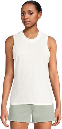 Prana Everyday Vintage Washed Tank Top Womens Clothing Soft White : MD, Cotton