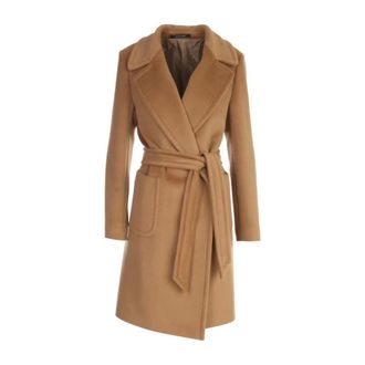 Tagliatore Geknoopte Jassen - Dames - Mantels - Bruin - Maat: M