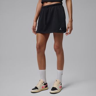 Nike Jordan Womens Jordan Brooklyn Fleece Skirt in Black | IF1357-010