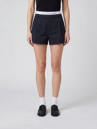 Alexander Wang Pantaloncini in misto cotone con fascia elastica logata in vita