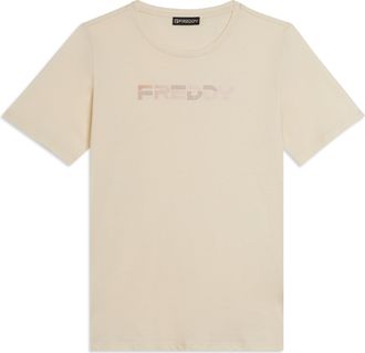 Freddy T-shirt Manica Corta con Logo FREDDY Olografico