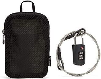 Pacsafe Prosafe 1000 Combination Lock With Steel Cable Black