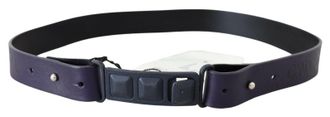 Costume National Womens Leather Belt - Purple - Size 85 cm