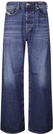 Diesel Blue Loose Low Rise Jeans