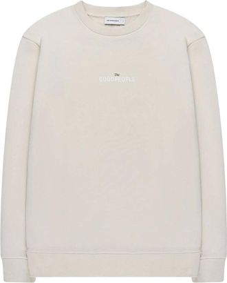 The Goodpeople Heren, Sweatshirts & Hoodies, Beige, Maat: L Katoen
