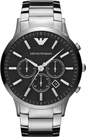 Emporio Armani Accessoires, Heren, Grijs, ONE Size, Ar 2434 Horloge