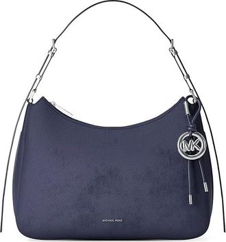 Michael Kors Nolita Medium Top Zip Convertible Shoulder Womens Handbags Dress Blues : MD, Canvas/Polyurethane