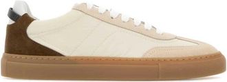 Brunello Cucinelli Precious Loop Detail Sneakers - Dames - Sneakers - Beige - 40 1/2 EU - Leer - Schoenen