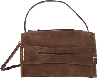 J.W.Anderson Beige Cut-Out Suede Leather Shoulder Bag