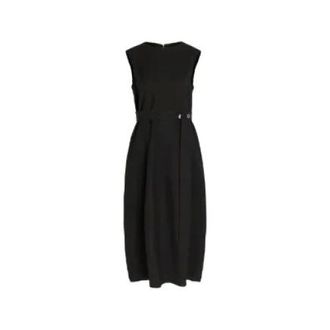 STUDIO NICHOLSON Dames, Jurken, Zwart, Maat: XS Linnen