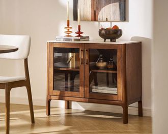 Castlery Arlen Glass Sideboard, 35.4 for Multi Color by Castlery