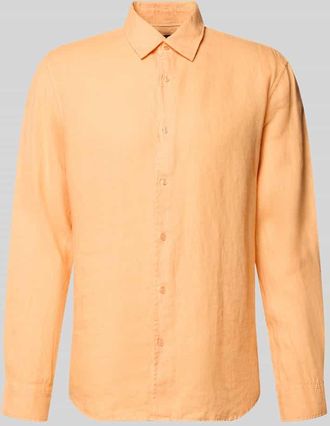 Mc Neal Leinenhemd mit Kentkragen in Lachs, Gr&ouml;&szlig;e XXXL