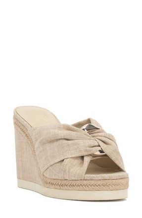 Vince Camuto Briana Platform Wedge Sandal in Natural Rltsnl at Nordstrom Rack, Size 9.5