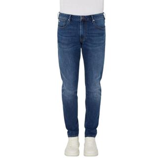Emporio Armani Jeans, Heren, Blauw, W40, Katoen, Slim-fit Jeans
