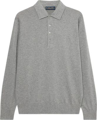 Brooks Brothers Poloshirt met knopen - Grijs