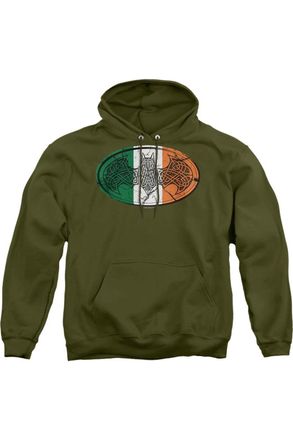 Gildan Batman Irish Celtic Symbol Adult Pull Over Hoodie / Hooded Sweatshirt