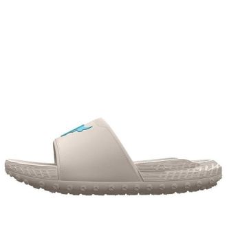 Under Armour Project Rock 3 Slide Grey Matter Blue Surf 3026034-101