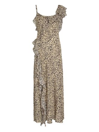 Rixo Ester ruffled maxi dress - Toni neutri