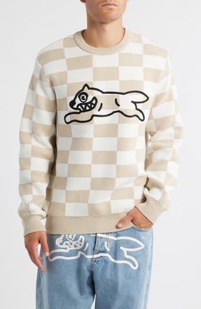 Icecream Check Logo Sweater in Antique White at Nordstrom Rack, Size Medium