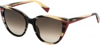 Furla Womens SFU783 55 05GZ Sunglasses - Multicolour - One Size