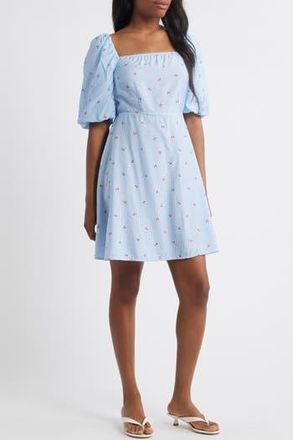 Vero Moda Tie Back Dress in Snow White Stripes at Nordstrom Rack, Size X-Small