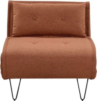 Beliani Single Sofa Bed VESTFOLD Fabric Orange
