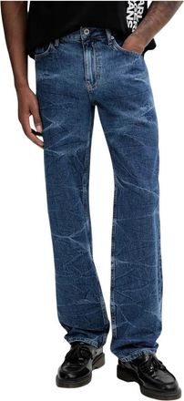 Karl Lagerfeld Straight Jeans - Heren - Regular Fit Jeans - Blauw - W31 L32 - Katoen - Jeans