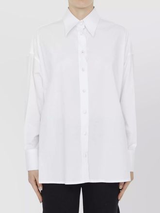 Dolce & Gabbana collared cotton poplin shirt with long sleeves