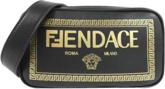 Fendi Pre-owned Cross Body Bags, female, Black, Size: ONE SIZE Pre-owned Vintage Shoulder Bag