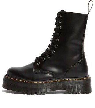 Dr. Martens (WMNS) Dr. Martens Jadon High Smooth Leather Platform Boot Black 25565001