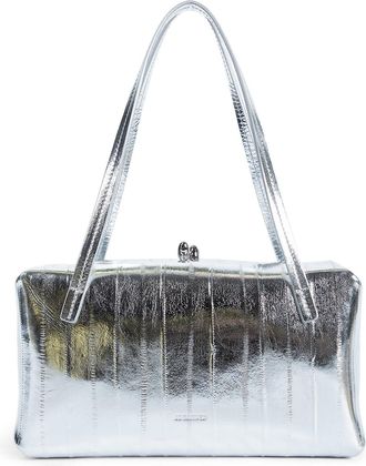 Jil Sander Shoulder Bag in Mirrored Leather