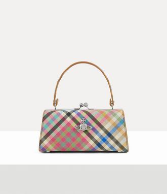 Vivienne Westwood Doll XL Bag Polyurethane / Polyester / Cotton Heather-plaid