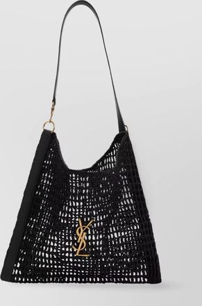 Saint Laurent ysl rafia shoulder bag