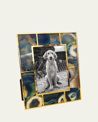 Monica Rich Kosann Blue Agate Frame, 5 x 7