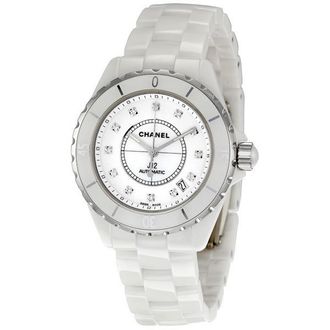 Chanel Pre-owned Chanel J12 White Diamond White Dial Unisex Watch H1629