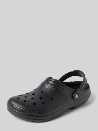 Crocs Hausschuhe mit Label-Detail in Black, Gr&ouml;&szlig;e 44/45