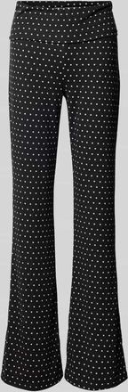 Noisy May Flared Cut Hose im Allover-Look Modell DESTINY in Black, Gr&ouml;&szlig;e XS