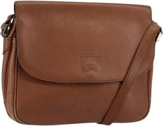 Burberry Pre-owned Vintage Schoudertas - Dames - Vintage Schoudertas - Bruin - ONE Size - Leer - Vintage