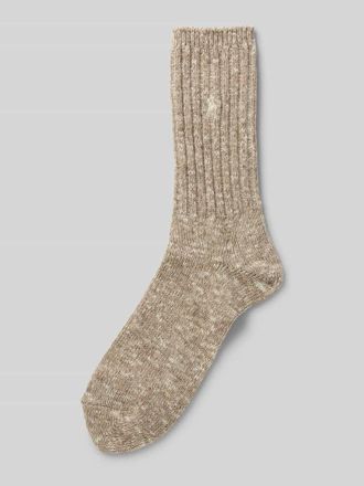 Polo Ralph Lauren Socken mit Label-Stitching in Beige, Größe 36-41