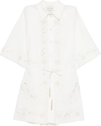 Forte_Forte Camicione Cintura Popeline Ricamo lace And Glass