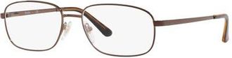 Sferoflex 56mm Rectangle optical glasses in Brown at Nordstrom