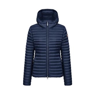 Colmar Winter Jackets, female, Blue, Size: XL Light Down Jacket with Hood