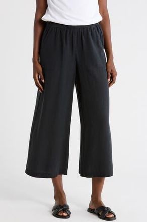 Splendid Angie Cropped Palazzo Pants in Black at Nordstrom Rack, Size X-Small