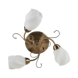 Lindby Lindby L&aacute;mpara De Techo amedea En Bronce Vidrio