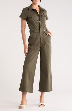 Good American Fit For Success Palazzo Jumpsuit in Fatigue001 at Nordstrom Rack, Size X-Small