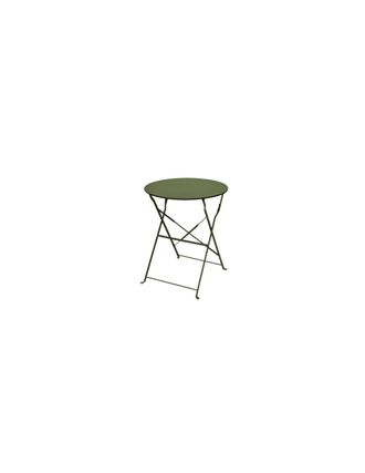 Essenciel Green Mesa Bistr&oacute; Plegable M&eacute;rida &Oslash;60cm En Acero Kaki